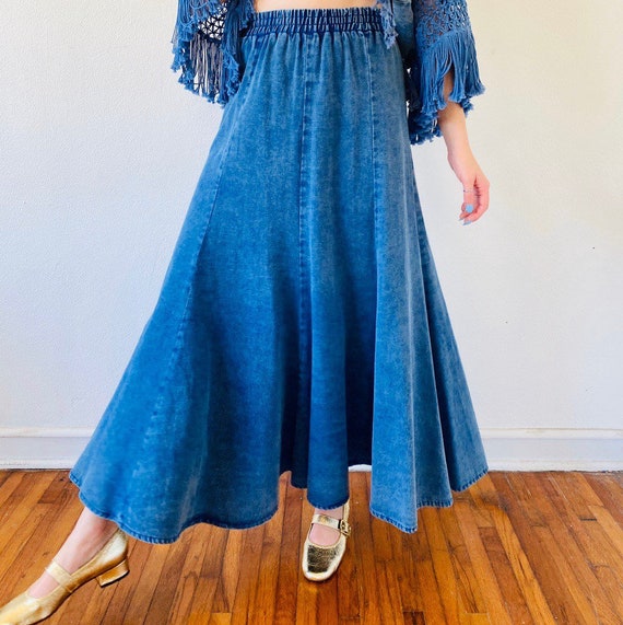 1980’s Designer 100% cotton whitewashed denim high