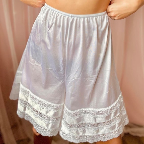 1970s white lace bloomers