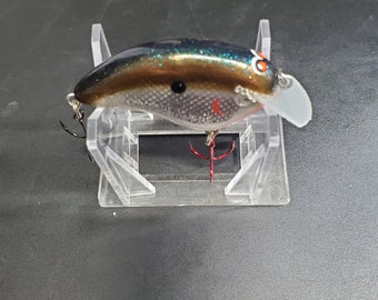Balsa Squarebill Black Back Silver Foil Orange Belly R.J.A Crankbaits Ernie Balsa Squarebill Black Back Silver Foil Orange Belly R.J.A Crankbaits Ernie