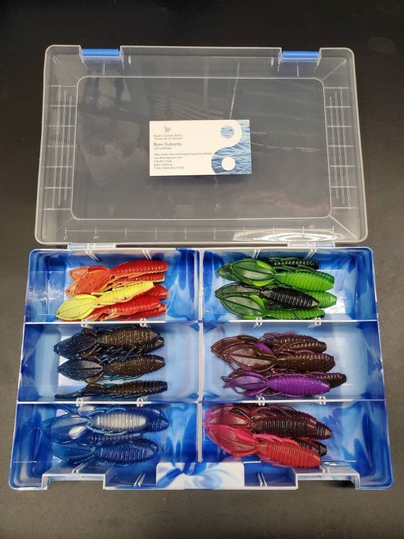 Ryan's Custom Baits 3 Flipping Bug Kit With Box 12 of Each Color 
