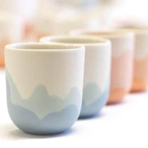 Espresso CUP handcrafted in porcelain ceramic tableware image 1