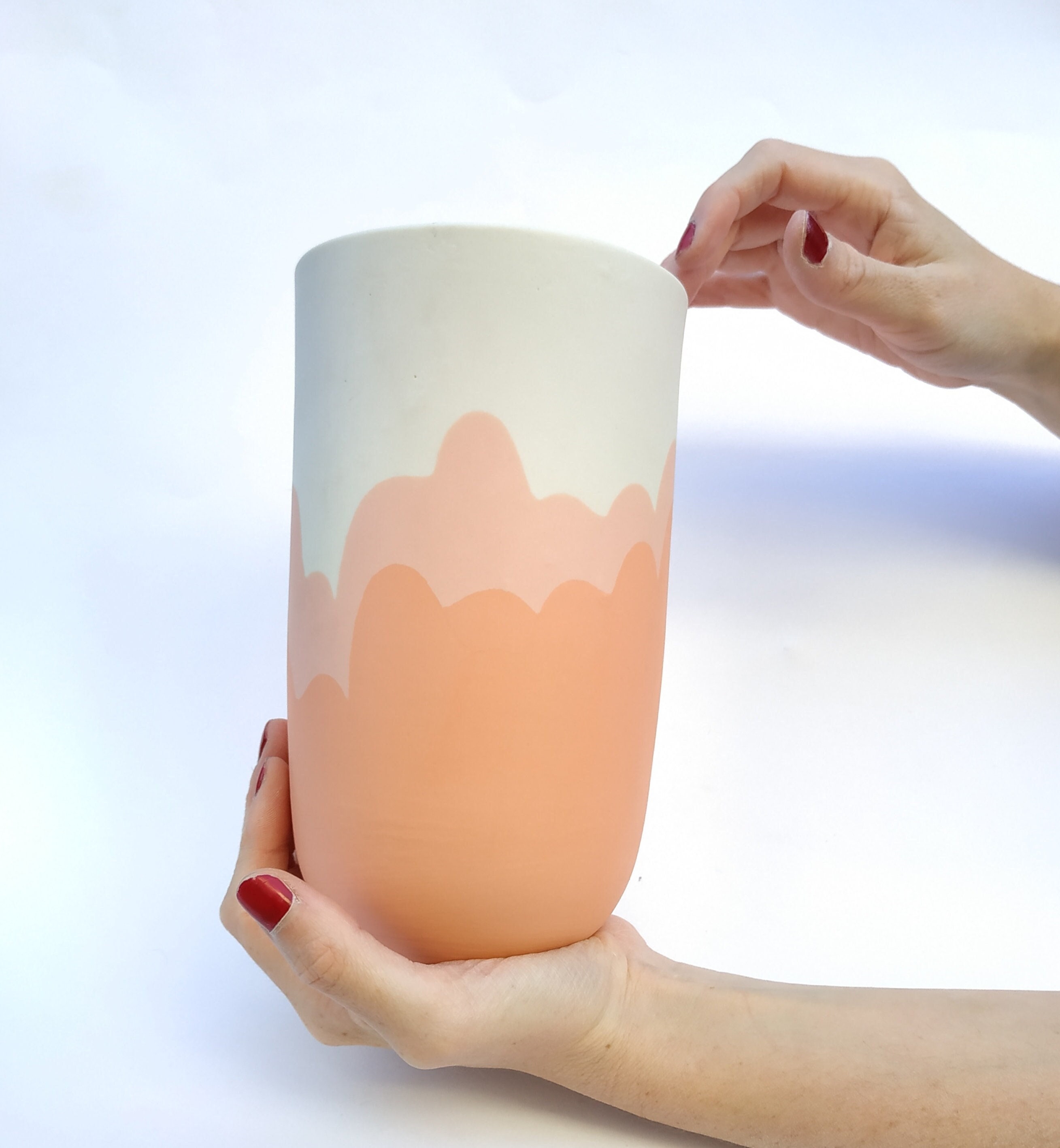 Grand Vase en Porcelaine Fabrication Artisanale Céramique