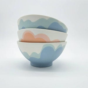 LARGE porcelain bowl handmade ceramic tableware