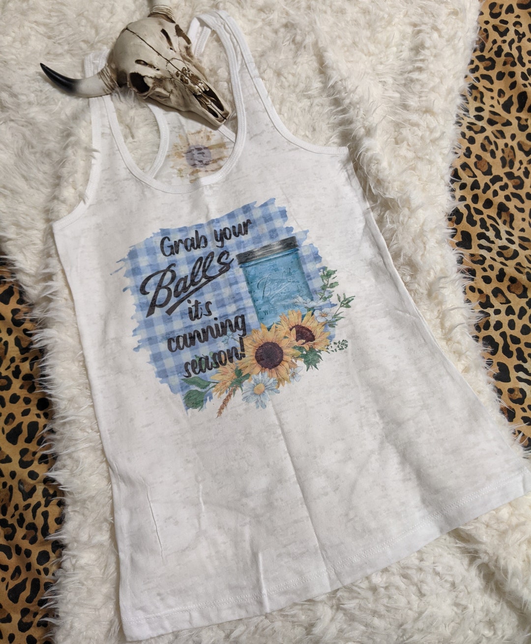 Ball Canning Ladies' Burnout Racerback Tank - Etsy