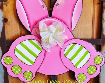 Easter door hanger, bunny door hanger, Holiday door hanger