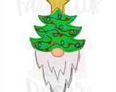 Template- Christmas gnome, Christmas tree, Holiday template, digital download, digital template, door hanger template
