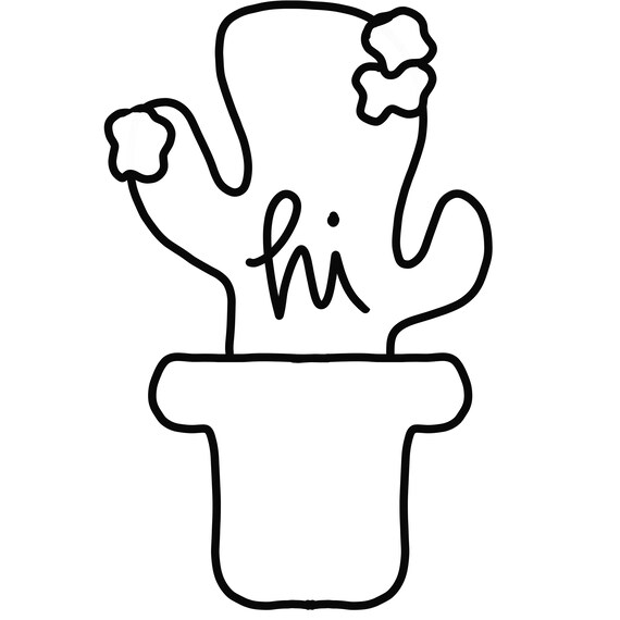 VORLAGE- Kaktus Vorlage, Vorlage, Frhling Vorlage, Sommer Vorlage, Cactus  Trhnger Vorlage, pdf download, Southwest Vorlage
