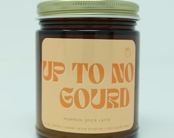 Up to No Gourd | Pumpkin Spice Latte 8oz Candle | Fall candles