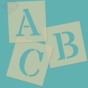 Classic Letter and Number Stencils: Mylar Crafting Stencils