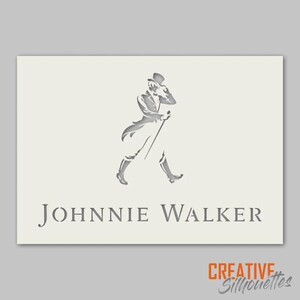 Johnnie Walker Whiskey Stencil --- 190 micron mylar image 2