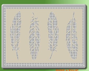 Plantilla de plumas --- Mylar de 190 micras