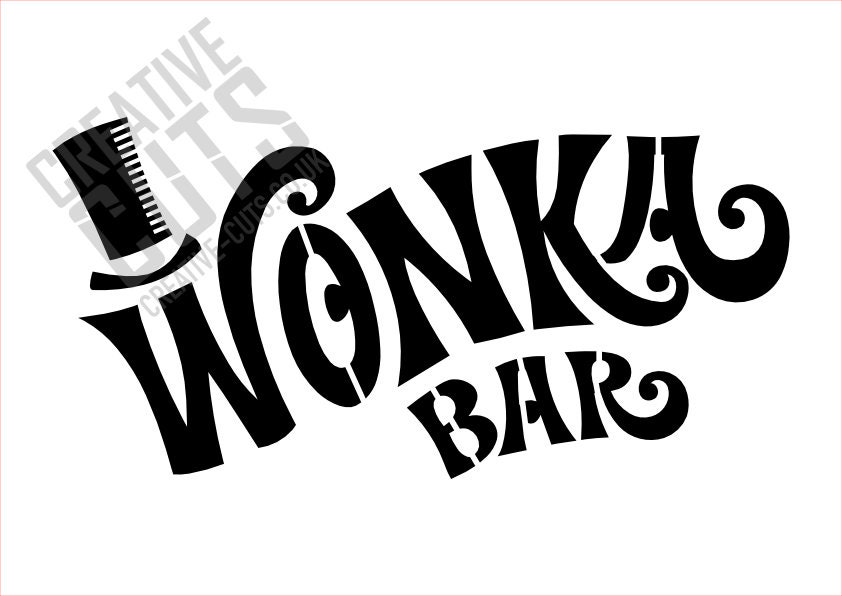 Wonka Bar Stencil - Etsy