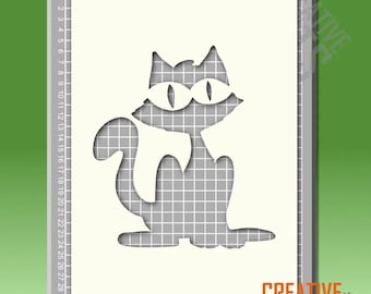 Plantilla de gato negro --- mylar de 190 micras