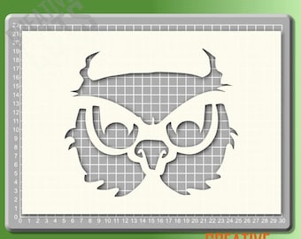 Plantilla de búho de Halloween --- mylar de 190 micras