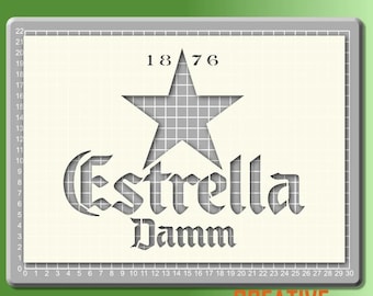 Plantilla Estrella Damm --- Mylar de 190 micras