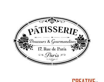 Plantilla de pastelería Shabby Chic