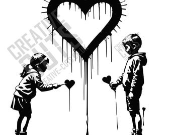 Kids Love Graffiti SVG, PNG, PDF File only
