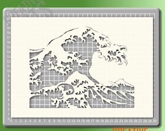 Plantilla de la Gran Ola --- Mylar de 190 micras