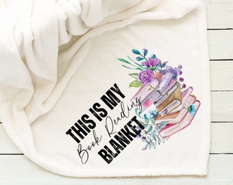 Book Lover Fleece Blanket: Custom Snuggle Gift (50x60)