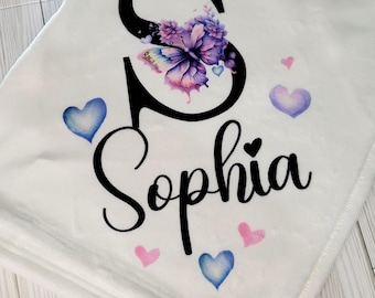 Personalized Baby Blanket: Soft Fleece Throw, Custom Name Keepsake