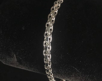 Dainty Sterling Box Chain Bracelet Milor