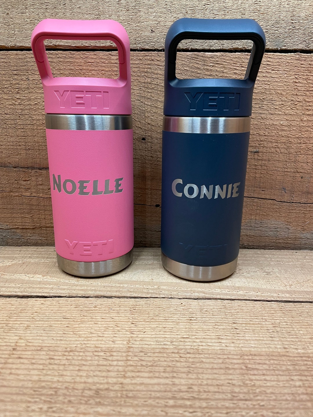 Custom Engraved Yeti 12oz Rambler Jr - Kids Water Bottle With Straw - Etsy