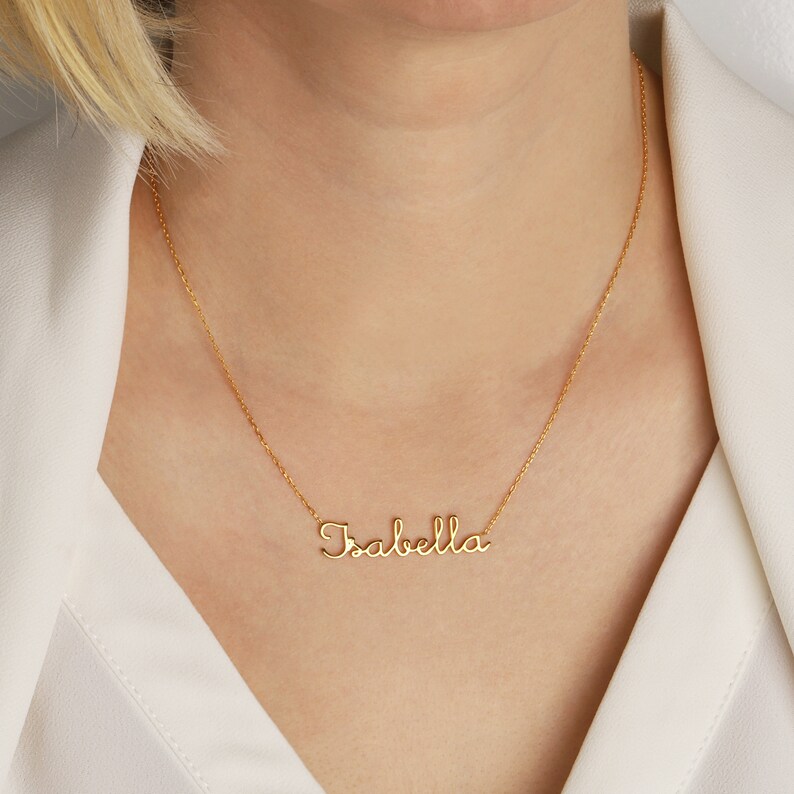 Personalized Name Necklace, Gold Name Necklace, Silver Custom Necklace, Mama Necklace 