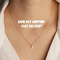 Gold Initial Necklace, Rose Gold Custom Initial Necklace, Silver Personalized Necklace, Mama Necklace, Bridesmaids Gift Necklace