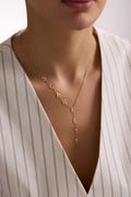 Lariat Initial Necklace,  Custom Drop Name Necklace, Gold Name Y Necklace, Personalized Gift for Her, Bridesmaid Jewelry, Christmas Gift product logo