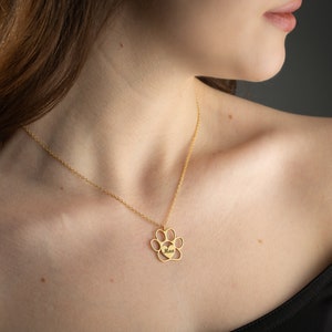 dog paw print necklace