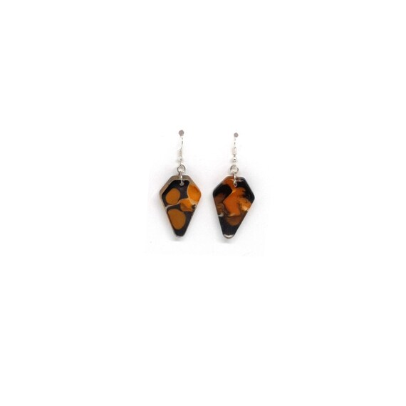 Pentagon Earrings Modern Resin Jewelry, Geometric Earrings, Suitable For Gift