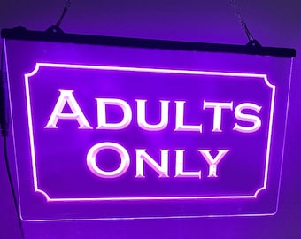 Enseigne lumineuse LED néon pour adultes uniquement, décoration bondage lumineuse, lumière coquine adulte pour chambre
