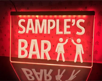 Cheers Bar Sign LED Neon Personalized Illuminated Sign Beer Cocktails Home Bar Decor Man Cave Lights