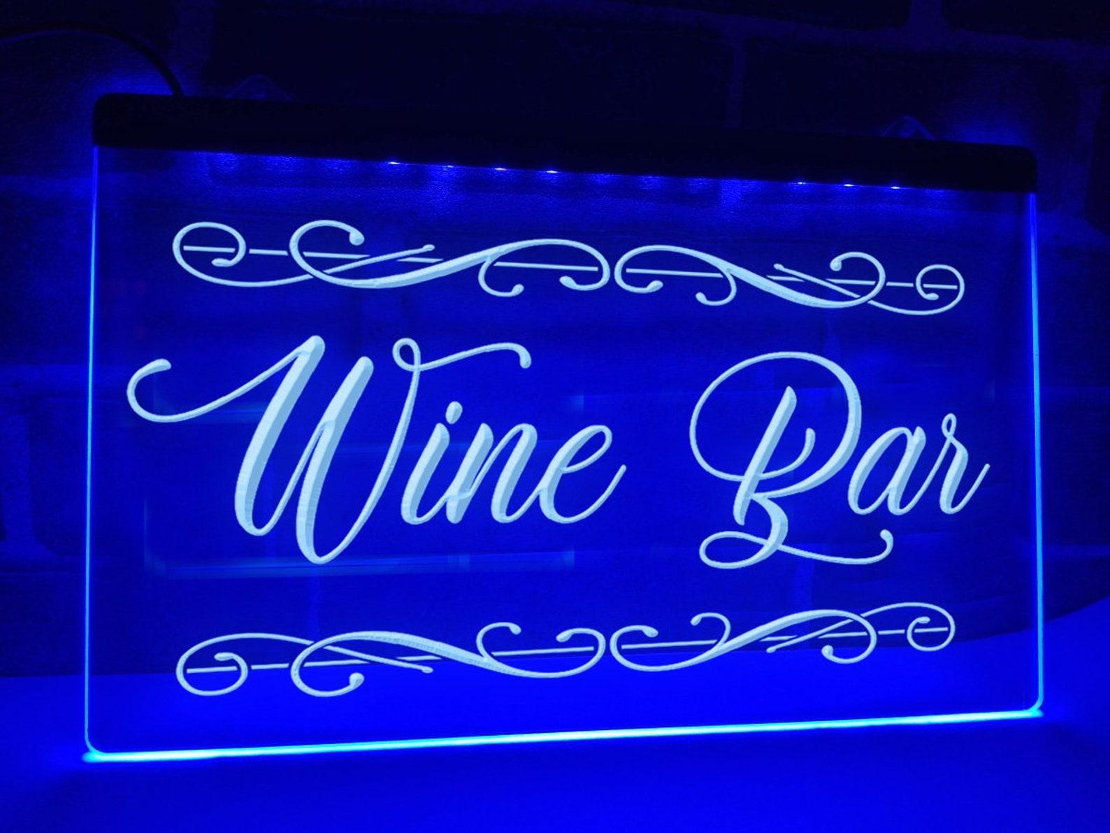 Wine Bar LED Neon Sign Illuminated Bar Signs Home Bar Decor Etsy