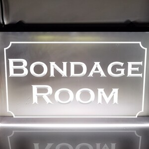 Bondage Room LED Neon Sign Illuminated Bondage Décor Adult Lights Naughty Light For Room