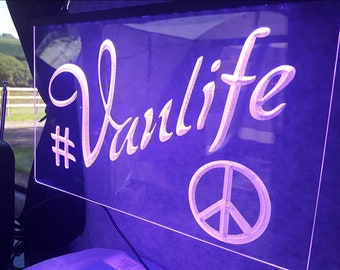 Van Life it Illuminated LED Neon Sign Lights Campervan Caravan Décor