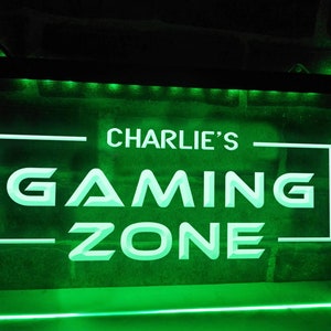 Insegna al neon a LED illuminata personalizzata per zona di gioco Luci per sala giochi Insegne per giocatori