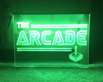 The Arcade Illuminated Game Room Sign