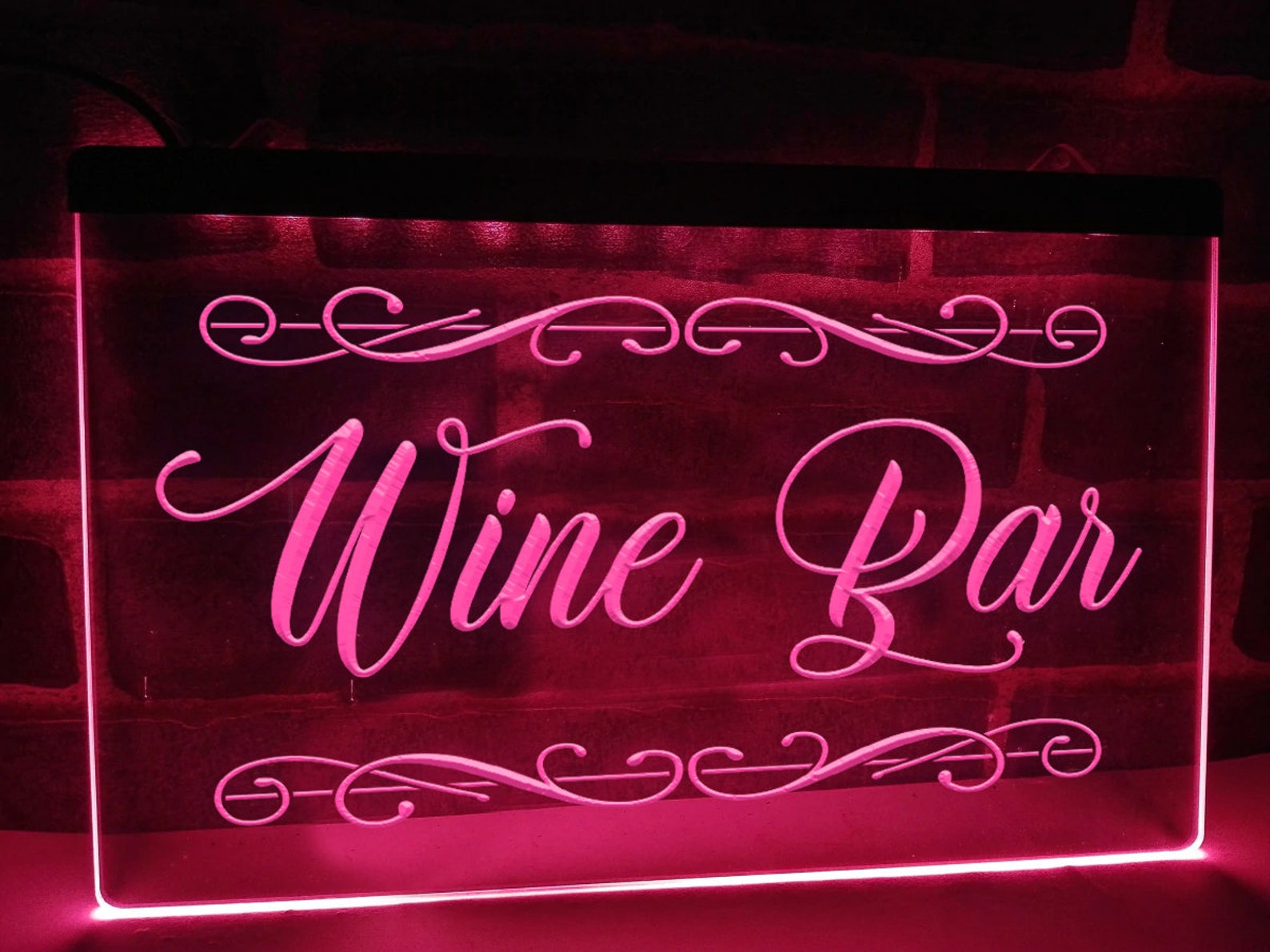 Wine Bar LED Neon Sign Illuminated Bar Signs Home Bar Decor Etsy