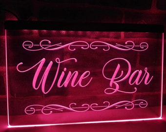 Vinbar LED neonskylt Upplysta barskyltar Hem Bardekor Hembarlampor Pubskylt Man Cave-ljus