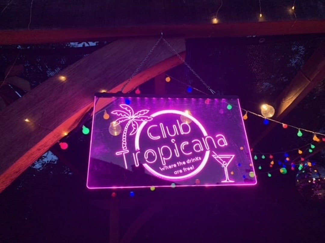 Flamingo Club Tropicana Drinks Neon Signs main image 1