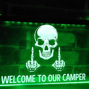 Benvenuti nel nostro camper Divertente illuminato LED Neon Sign Lights Campervan Décor Vanlife
