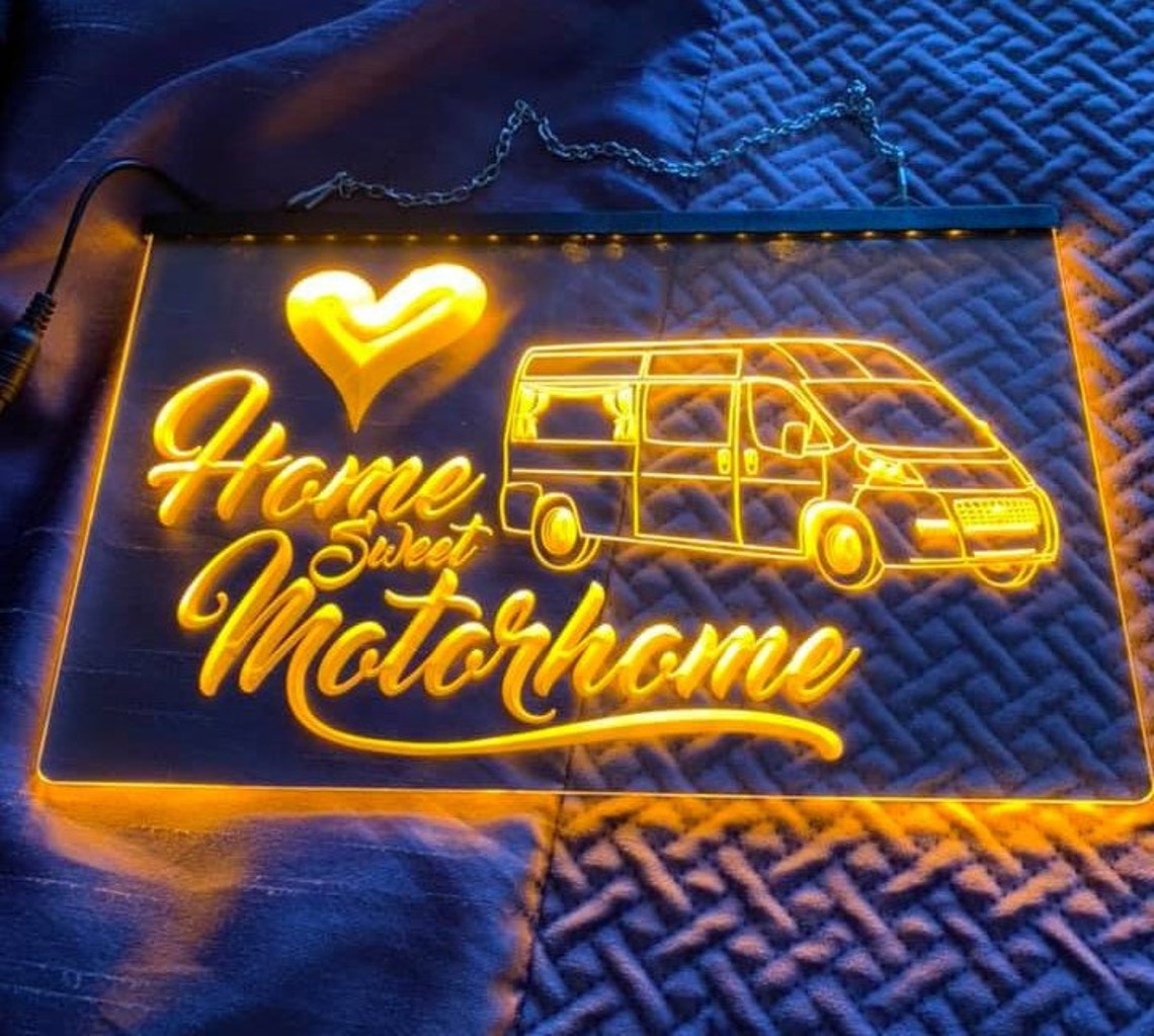 Van Conversion Motorhome Illuminated LED Sign Neon Lights - Etsy