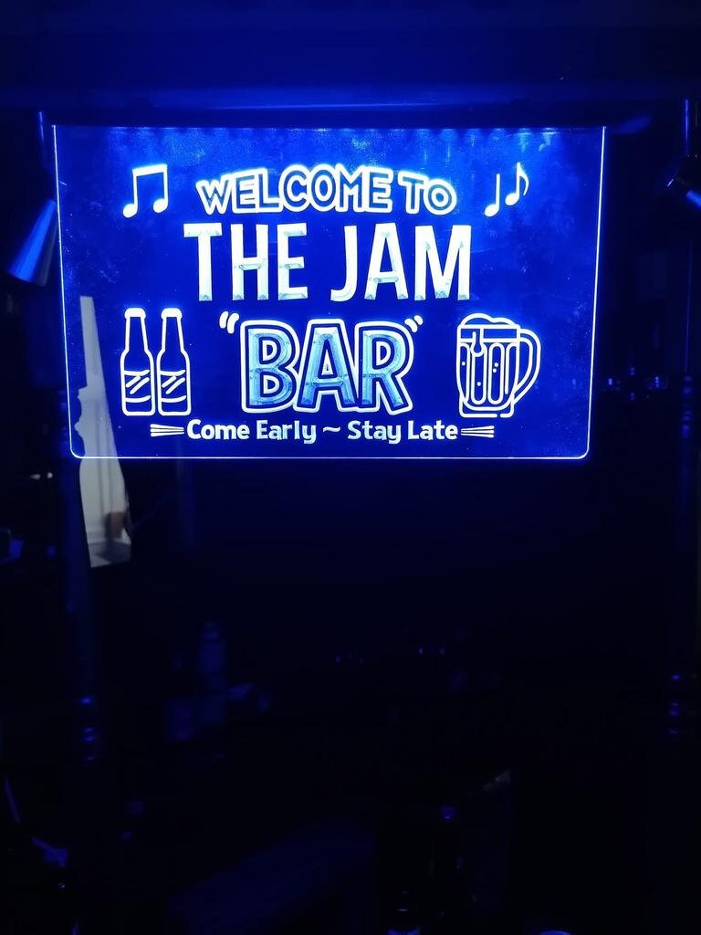 Custom LED Neon Bar Sign, Personalised Hanging Pub Light, Illuminated ...