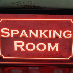 Spanking Room LED Neon Sign Illuminated Bondage Décor Adult Lights Naughty Light For Room