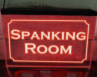Enseigne au néon LED pour la fessée, décoration lumineuse de bondage, éclairage adulte, lumière coquine pour la chambre