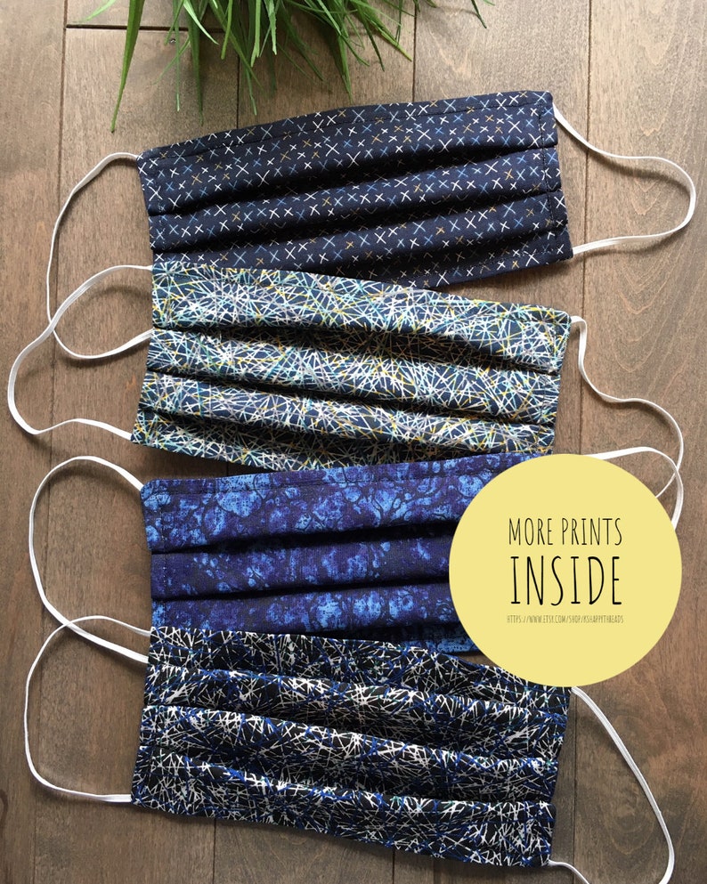 Adult XL. Extra Large. Cotton Face Mask. MensWoman. Etsy