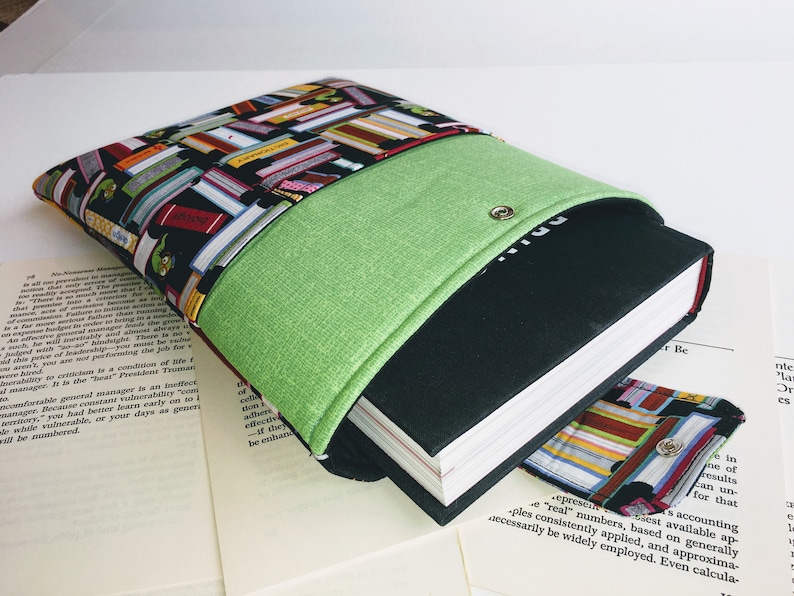 Books Library Padded Book Sleeve with Closure Pocket. Kindle Etsy