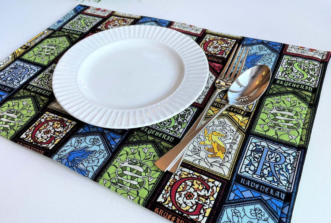 Padded Placemats. Dish Drying Mats. Magic Fan Stained Glass Castle