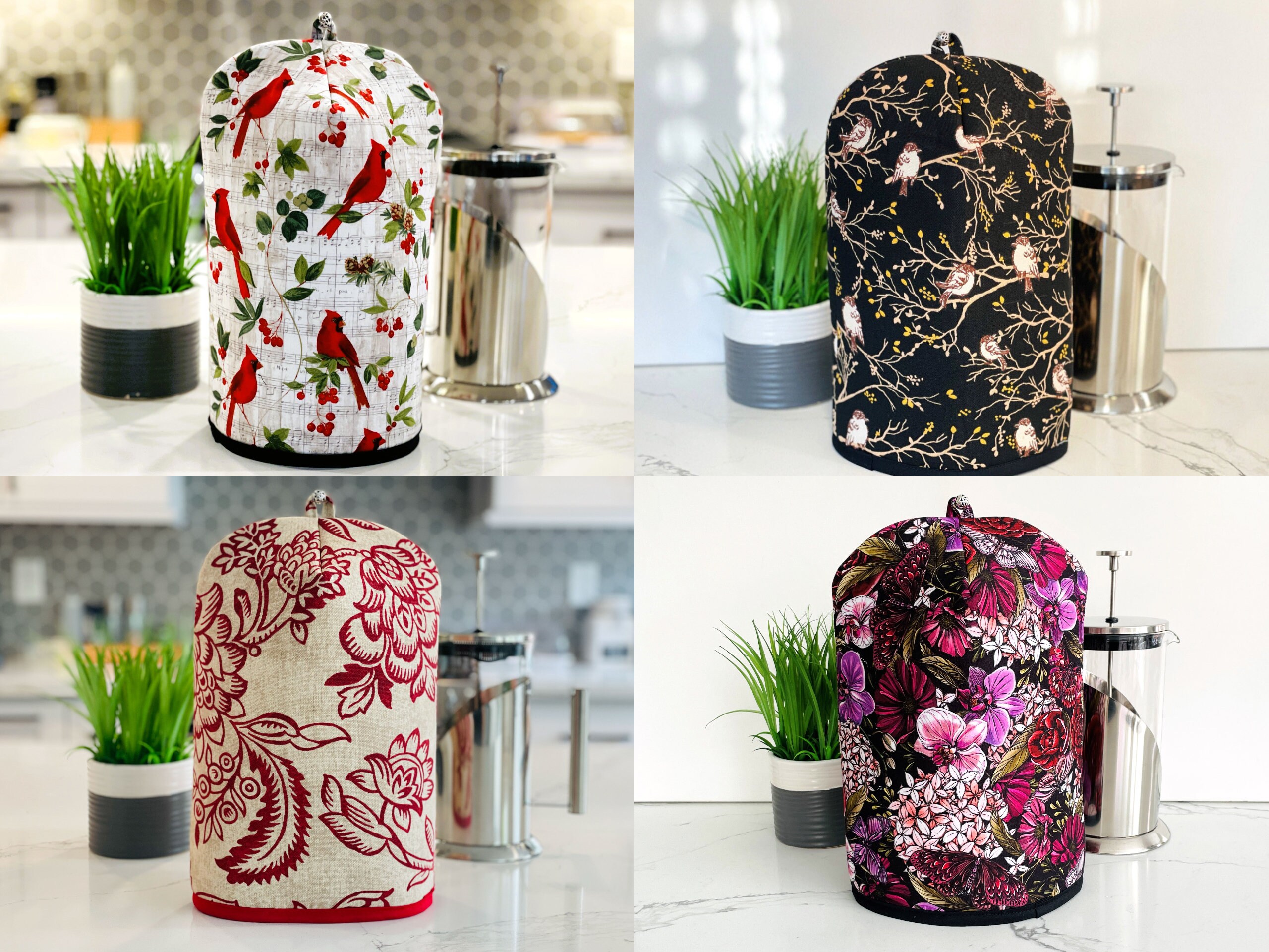 Sewing Pattern for Kitchen Appliance Covers Pot Holders and Oven Mitt Kwik  Sew K4292 Coffee Maker Cover Toaster Cover Pot Holder Uncut F/F 